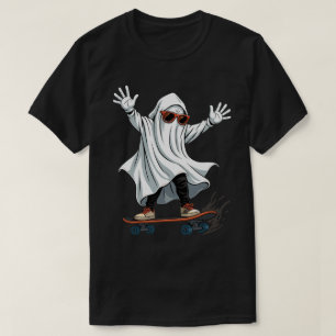 Camiseta Skateboard Ghost T-Shirt Engraçado