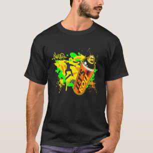 Camiseta Skateboard Gráfico