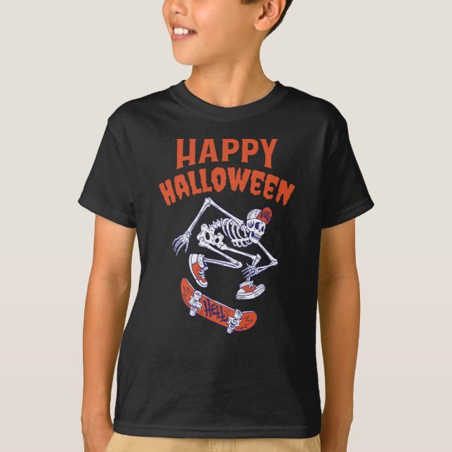 Camiseta Skateboard Halloween (Frente)