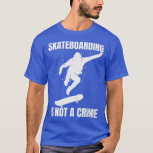 Camiseta Skateboard Não É Um Crime Grungage Stylis