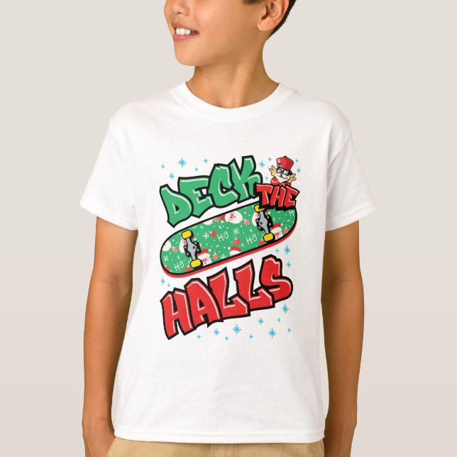 Camiseta Skateboard no Skateboard de Natal (Frente)