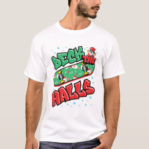 Camiseta Skateboard no Skateboard de Natal