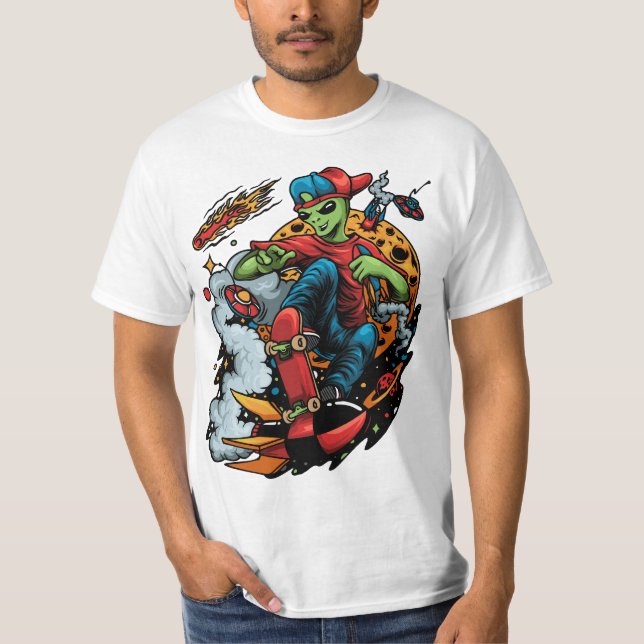 Camiseta Skateboard of the Galaxy (Frente)