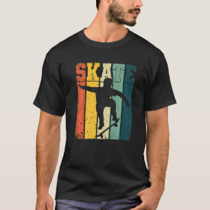 Camiseta Skateboard Ollie Vintage Retro Skateboarder
