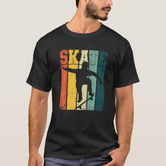 Camiseta Skateboard Ollie Vintage Retro Skateboarder