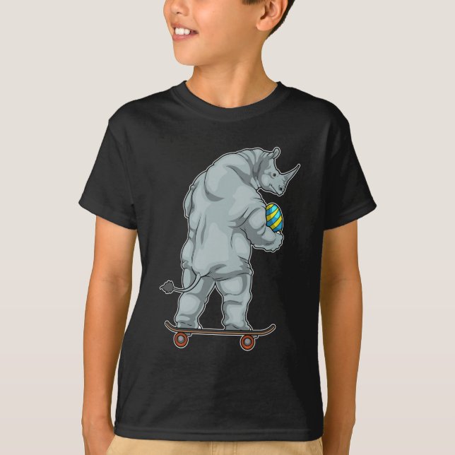Camiseta Skateboard Ovo de Páscoa Rhino (Frente)