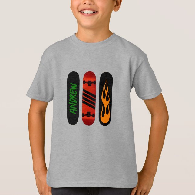 Camiseta Skateboard Personalizado (Frente)