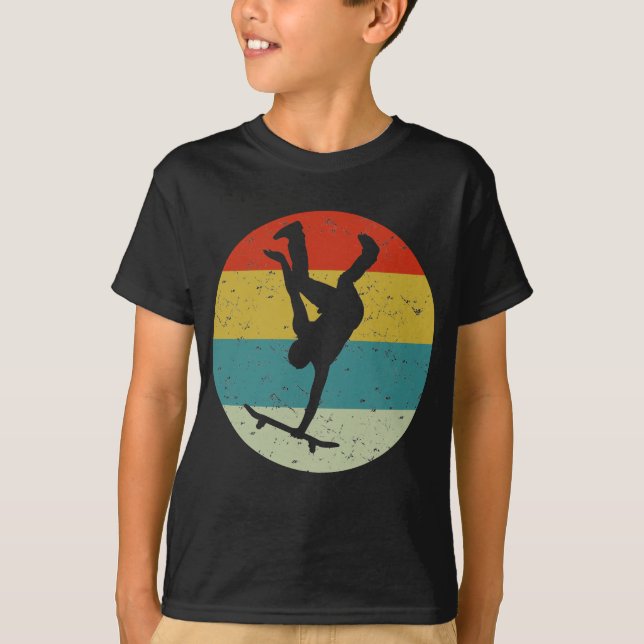 Camiseta Skateboard retrô vintage (Frente)