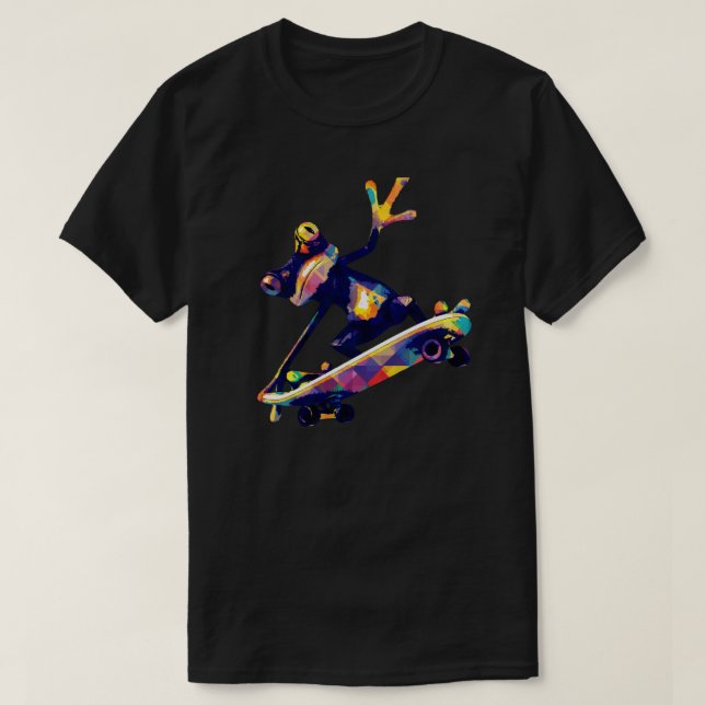 Camiseta Skateboard sapo (Frente do Design)