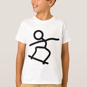 Camiseta Skateboard Skateboard Figura