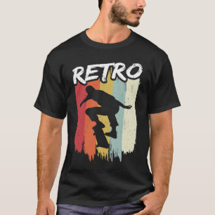 Camiseta Skateboard Skateboard Skater Vintage Boar Retro