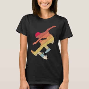 Camiseta Skateboard Skateboard Skater Vintage Boar Retro