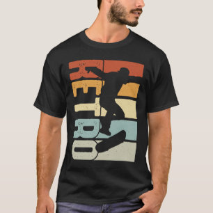 Camiseta Skateboard Skateboard Skater Vintage Boar Retro