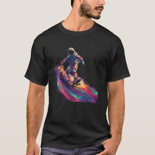 Camiseta Skateboard Skater Galaxy Astronauta Espacial Skate