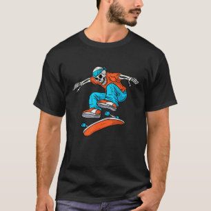 Camiseta Skateboard Skeleton Kids Skateboard Unisex B
