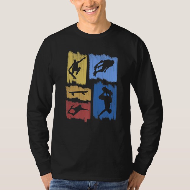 Camiseta Skateboard Stunts Variation Skater (Frente)