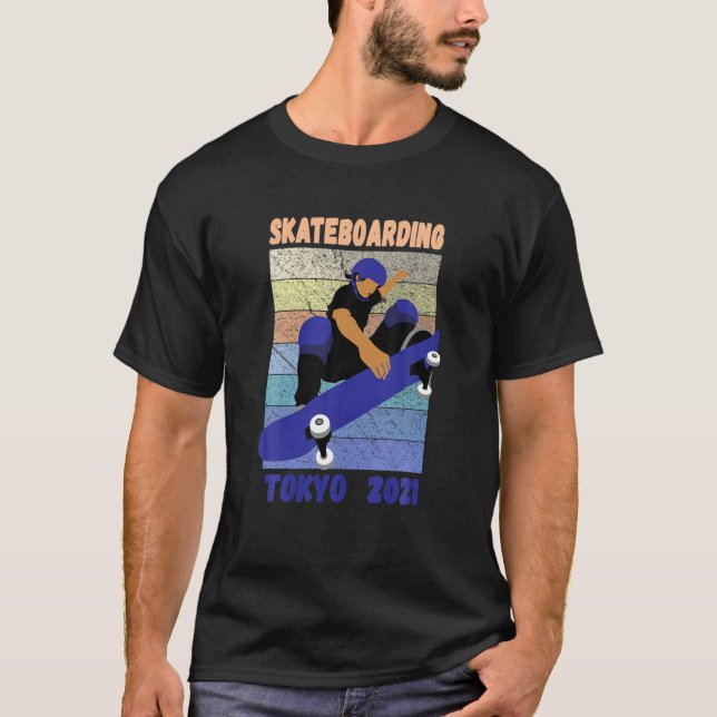 Camiseta Skateboard Tokyo 2021 Games (Frente)