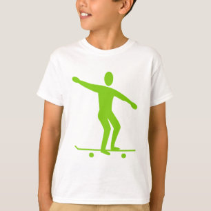 Camiseta Skateboard - Verde marciano