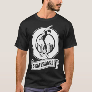 Camiseta Skateboard Vintage Retro Skateboarder