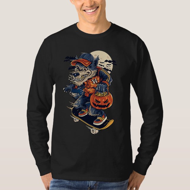 Camiseta Skateboard Werewolf (Frente)
