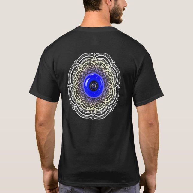 Camiseta Skateboard Wheel Mandala (Verso)
