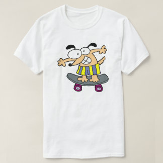 Camiseta Skateboarder Caractere Skateboard Divertido Skateb