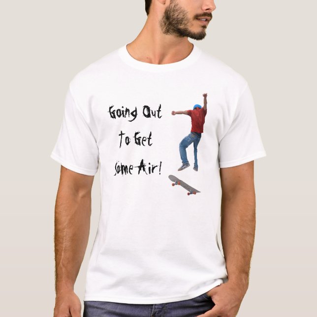 Camiseta Skateboarder Consiga Alguma Ação Aérea Kulcha Art (Frente)