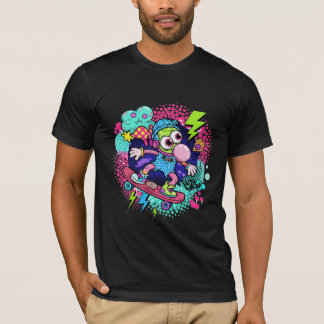 Camiseta Skateboarder de Cartoon - Bubblegum & Lightning S