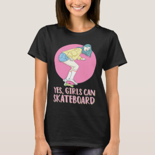 Camiseta Skateboarder Garota Skate 80s Pastel Sim As Menina