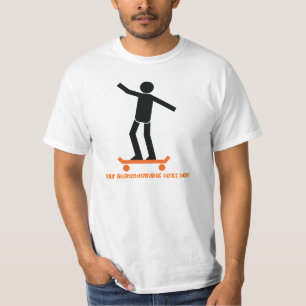 Camiseta Skateboarder no skate personalizado