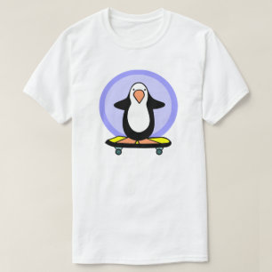 Camiseta Skateboarder Penguin Skateboard Divertido