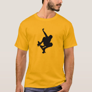 Camiseta Skateboarding amarelo alaranjado