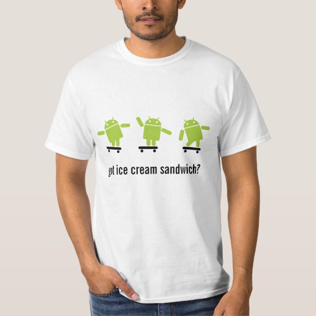 Camiseta Skateboarding do Android (Frente)