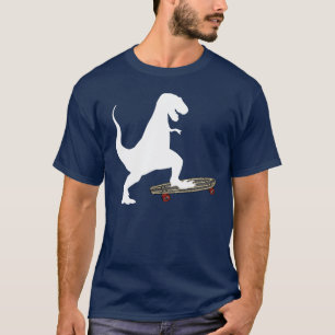 Camiseta Skateboarding do dinossauro