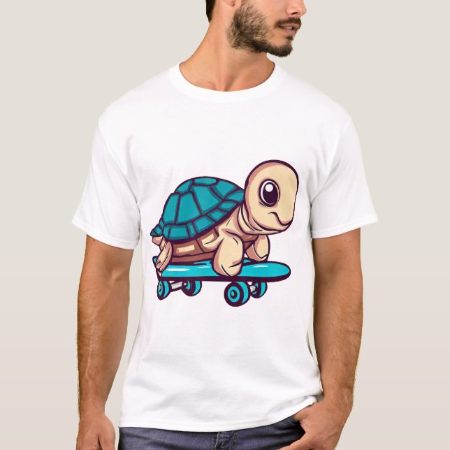 Camiseta Skateboarding Turtle (Frente)