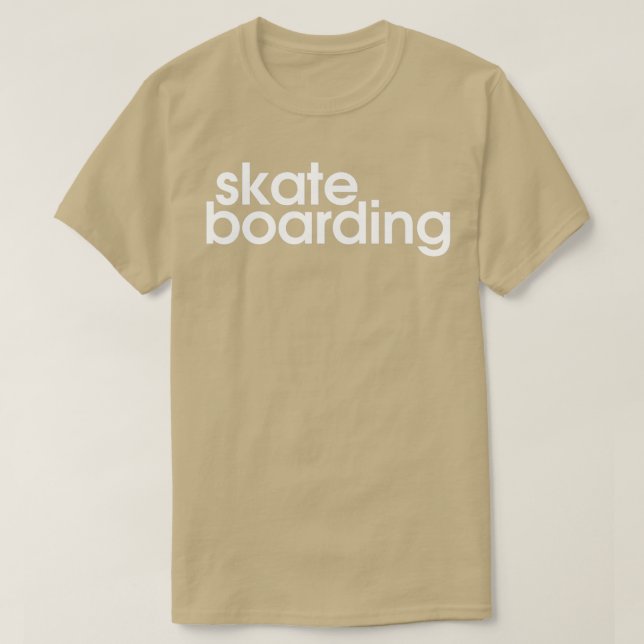 Camiseta skateboarding white Triblend (Frente do Design)