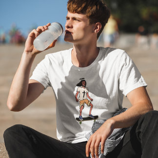 Camiseta Skater Angel Cartoon Skateboard Streetwear Tee