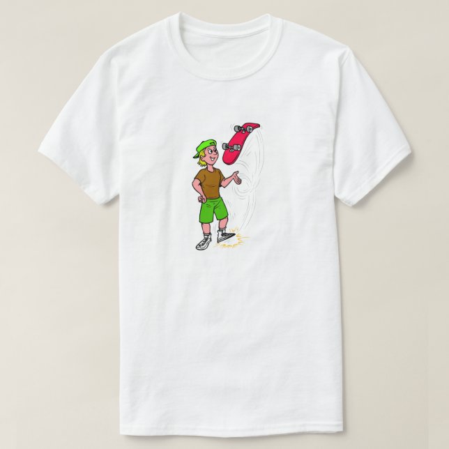 Camiseta Skater Boy Skateboard Kid (Frente do Design)