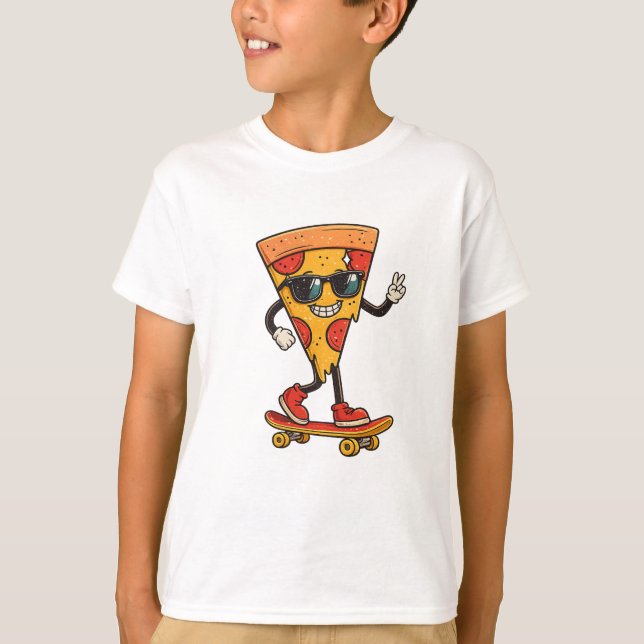 Camiseta Skater de Pizza Legal (Frente)