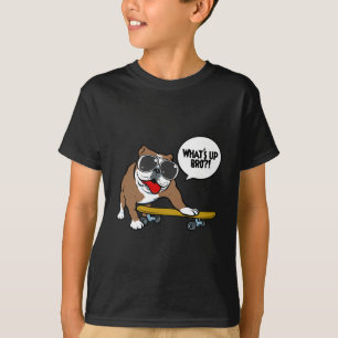 Camiseta Skater do buldogue