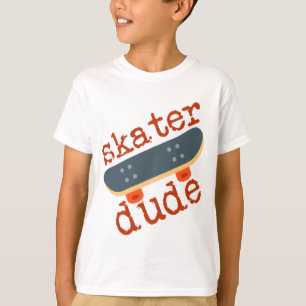 Camiseta Skater Dude // Crianças Bonitas Esportivas Skateb