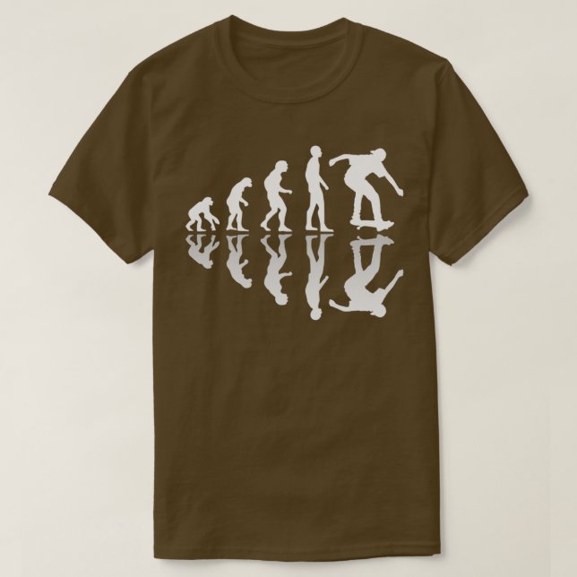 Camiseta skater Evolution skate (Frente do Design)