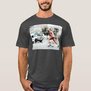 Camiseta skater extreme stunt using skateboard in extreme o