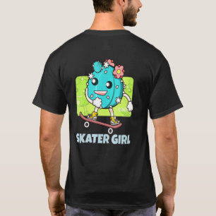 Camiseta Skater Girl Cactus no Skateboard Wom