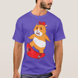 Camiseta Skater Hamster Funny Skateboarder Skate Legal
