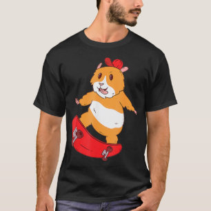 Camiseta Skater Hamster Funny Skateboarder Skating Legal Gu