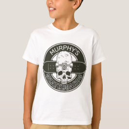 Camiseta Skater personalizado NOME Caveira Skate Skateboard