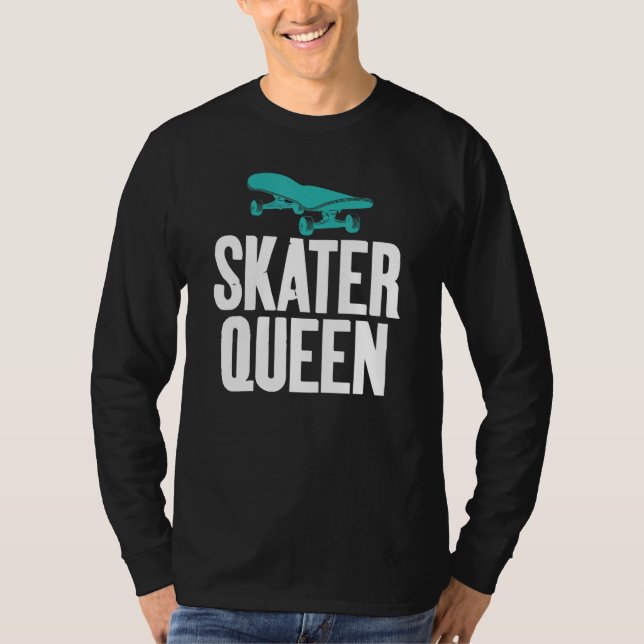 Camiseta Skater Queen   Graphic Print for Skating Women (Frente)