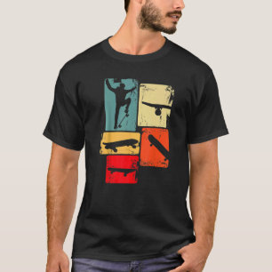 Camiseta Skater Skateboard Retro Skateboard Para Jovens