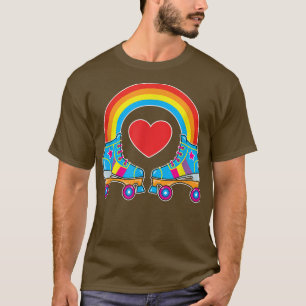 Camiseta Skates Cilindros Cutis Com Estrelas De Coração E A